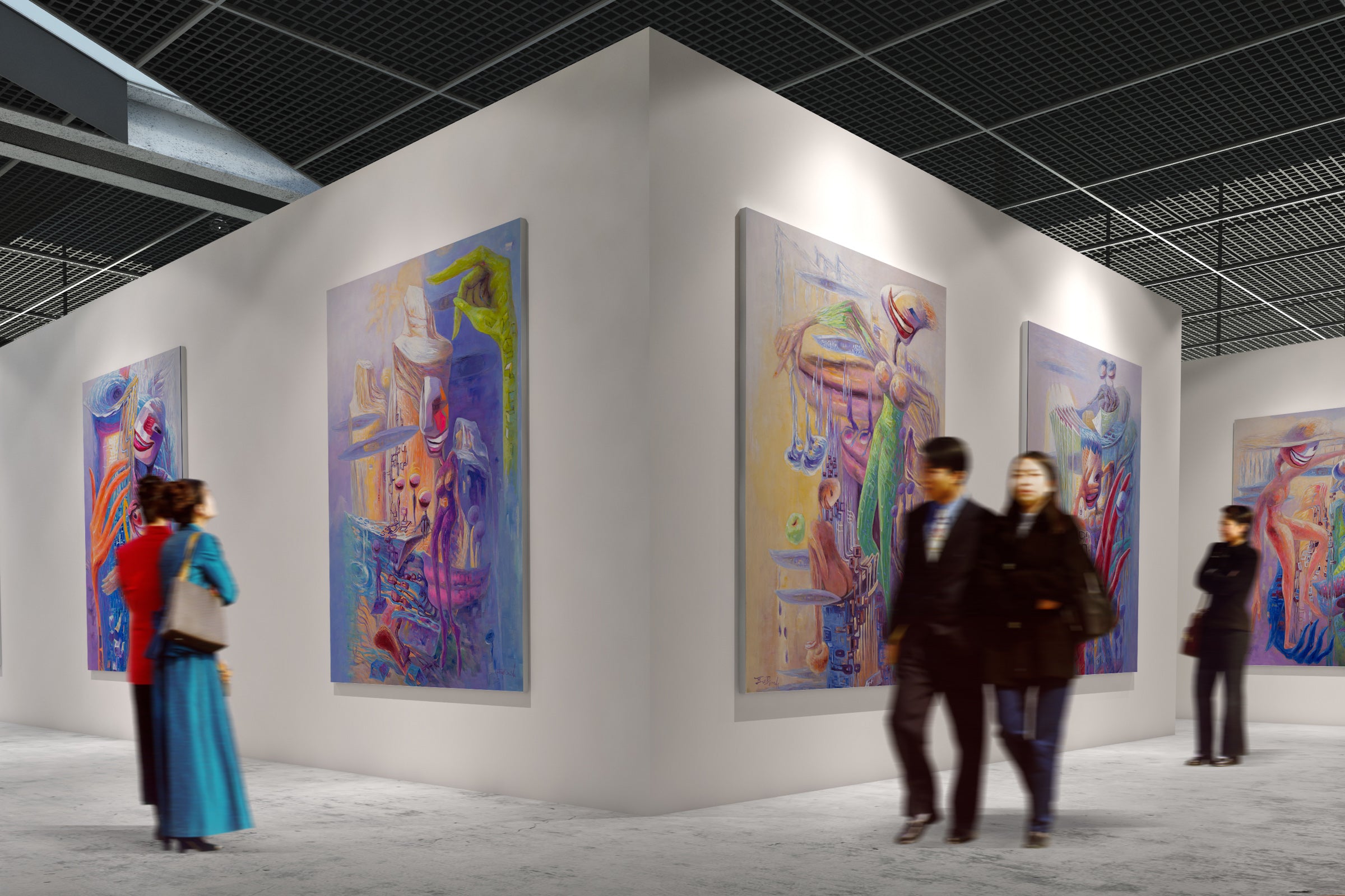 Xu Bin's New Paintings: Hand of God | Original Contemporary Art
