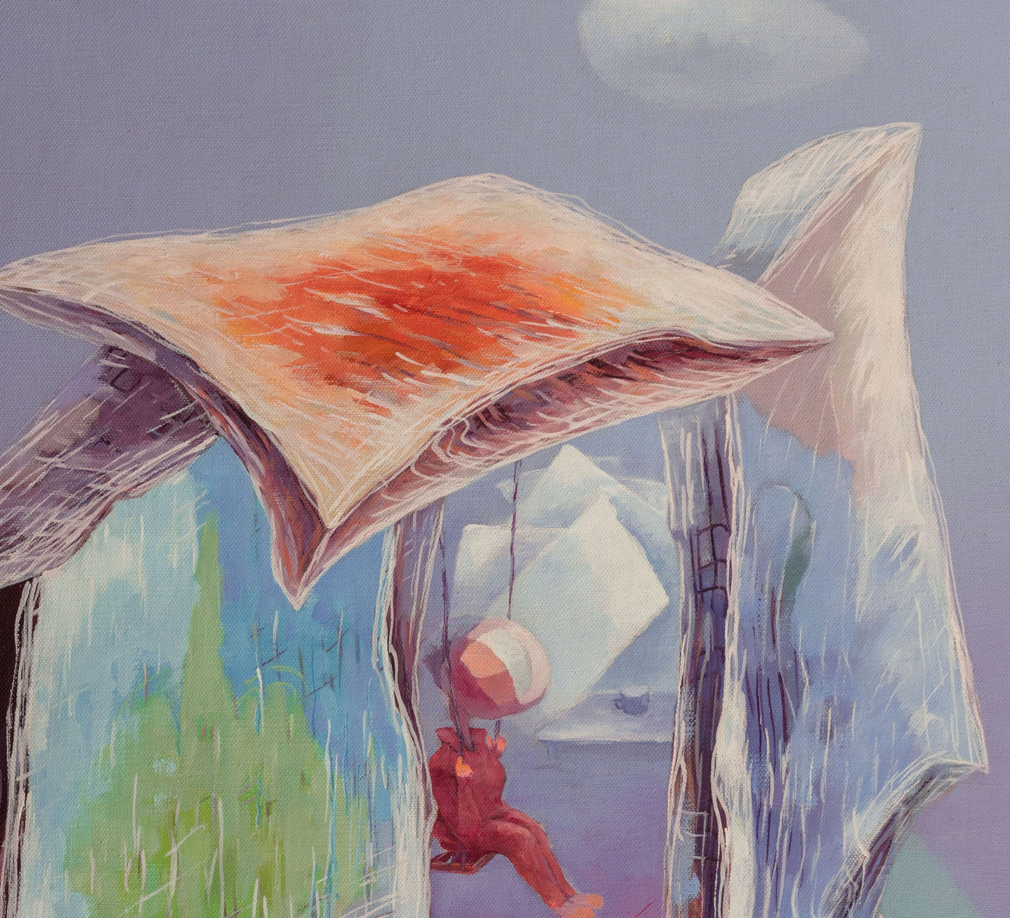 Xu Bin's Unique Stunning Oil Painting on Canvas "Season of Love" - Contemporary Hand-Painted Modern Art