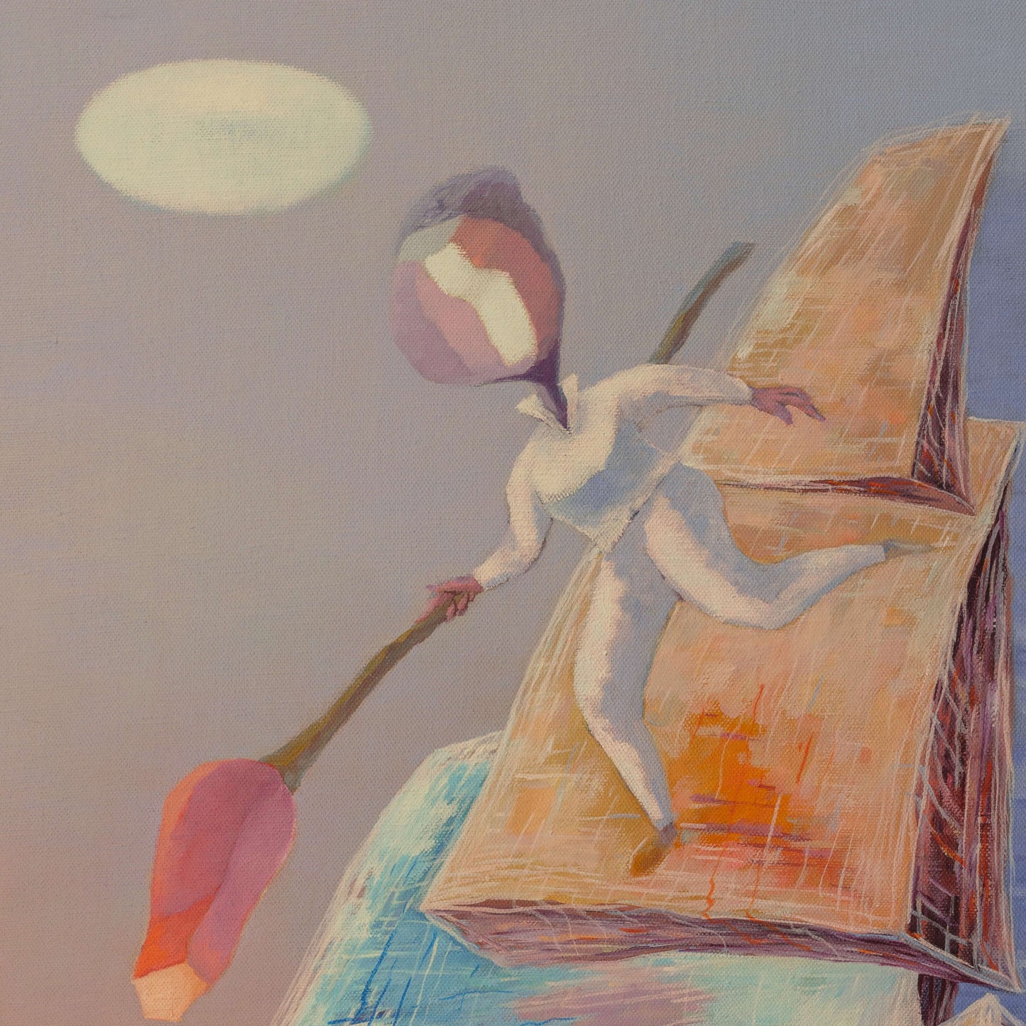 Modern Art 'Season of Love' - Handmade Oil Painting on Canvas for Aesthetic Room Decor