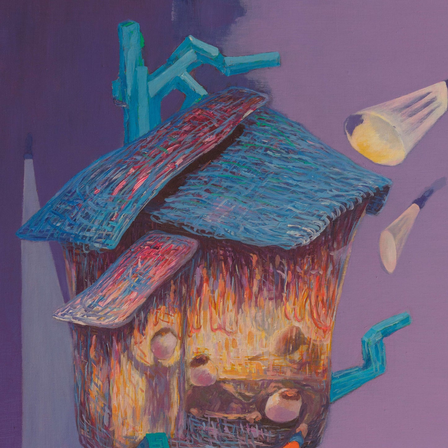 Contemporary Artist Xu Bin's 'Paradise' Original Oil Painting - Handmade, Large Canvas Art - Modern Art