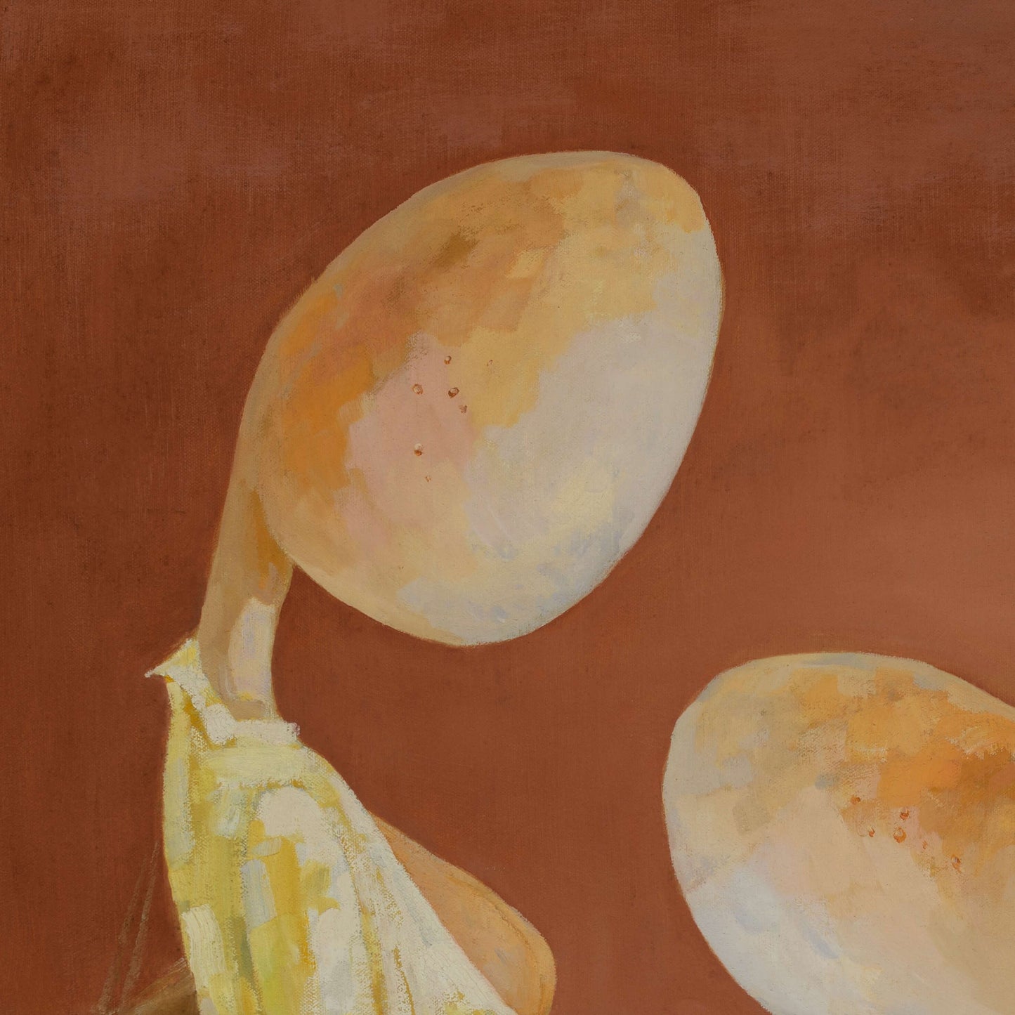 Handmade Canvas Wall Art Painting 'Mama-to-be' by Xu Bin - Modern Art
