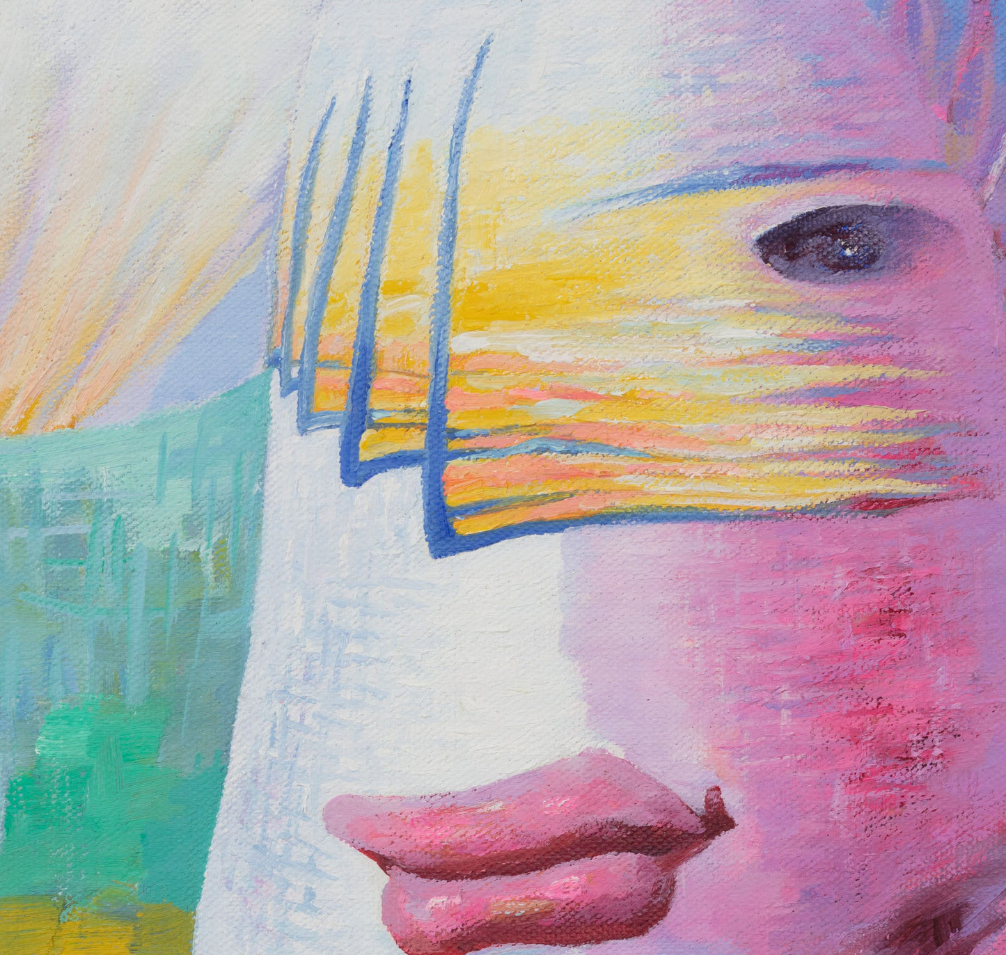 A Fantasy Painting "A Virtual World" - Xu Bin's Original Oil Painting
