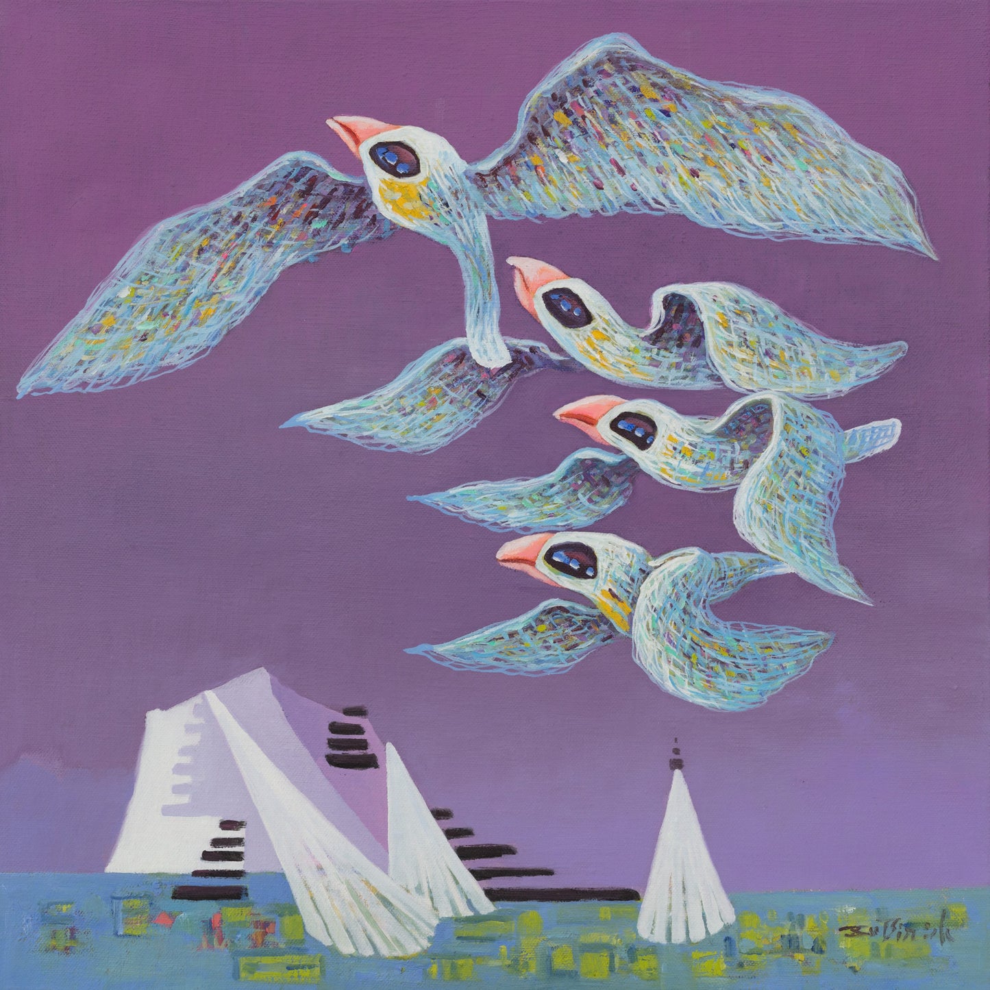 Birds, Sky and Castle III