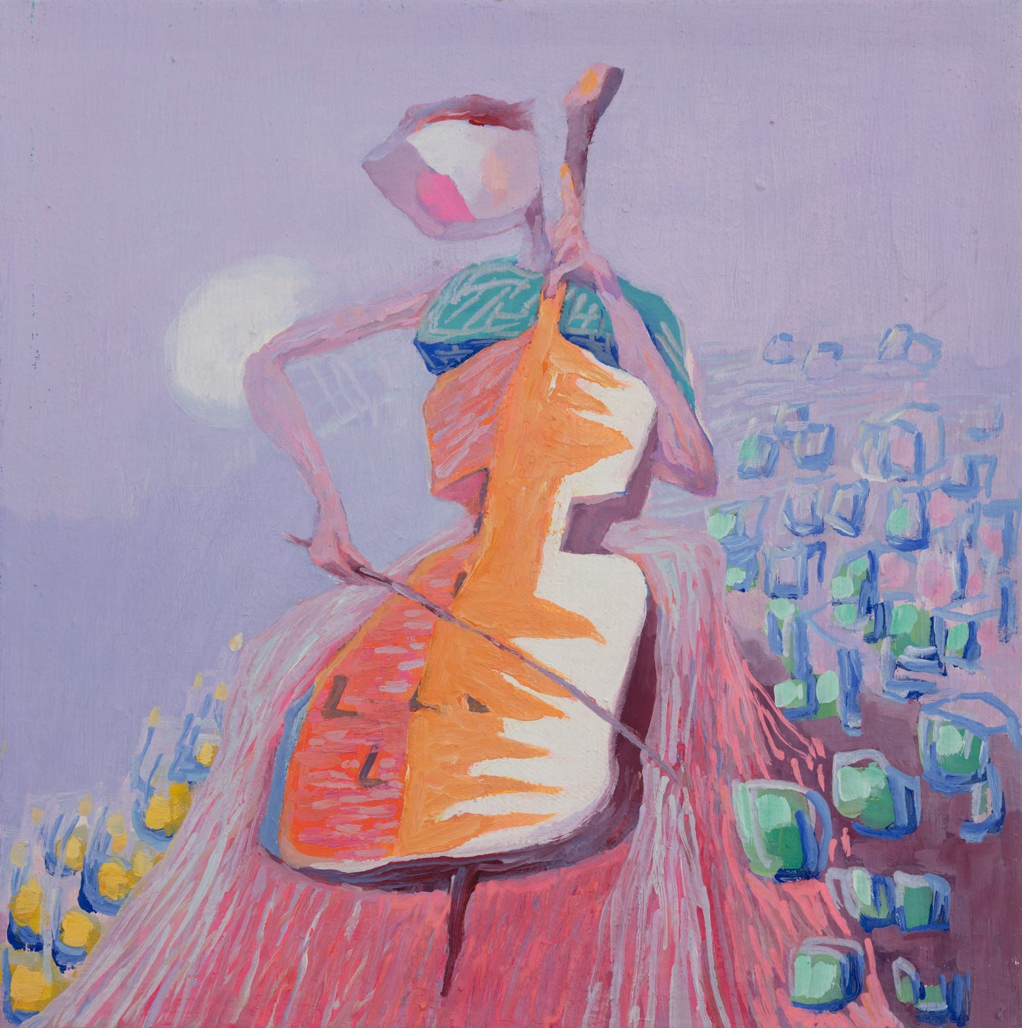 Original Oil Painting "Do Re Mi Fa So 6" By Xu Bin - Contemporary Modern Art